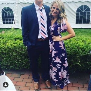 Floral navy blue Lulu’s dress